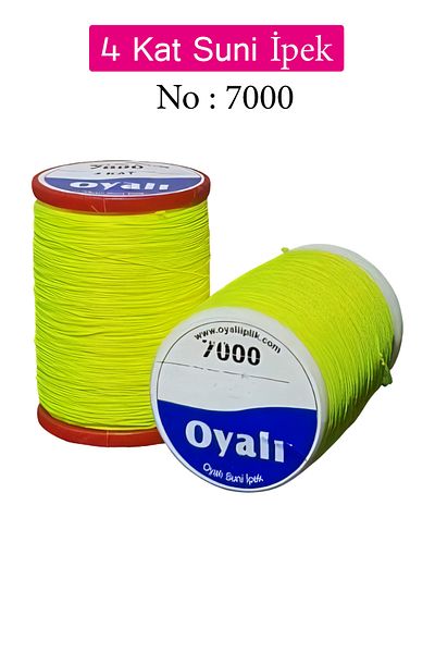 Royaleks Embroidered 4 ply artificial silk yarn needlework lace beading thread crochet lace no:7000