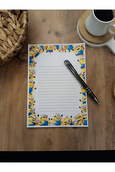 ÖZEL TASARIM ANİMASYON KARAKTERLERİ TEMALI NOTEPAD