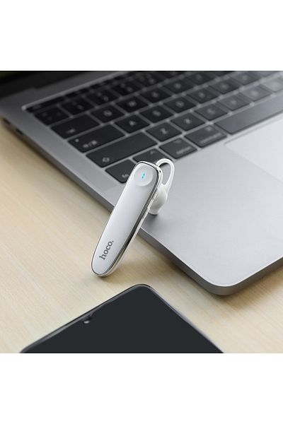 REDz Accessories Căști wireless marca Hoco E49, Bluetooth 5.0, încărcare rapidă, microfon, baterie de 150 mAh, albe