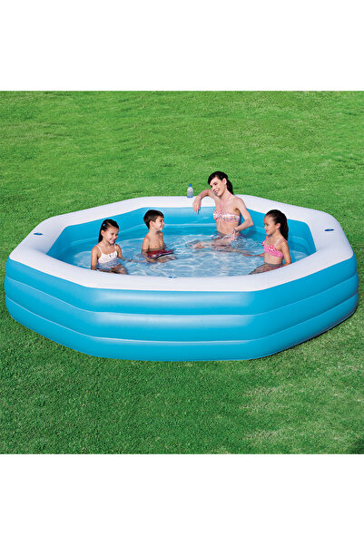 BESTWAY مسبح عائلي مثمن عائلي 305X58 سم -26-54023