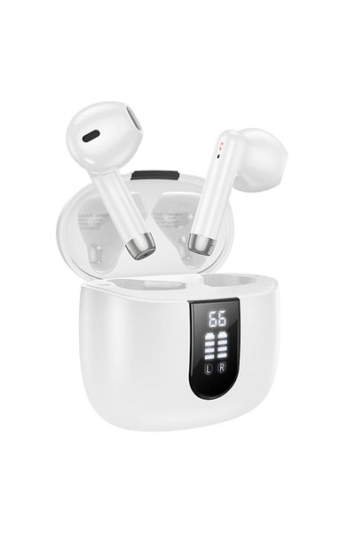 REDz Accessories Căști wireless Hoco Ew36, capacitate 400 mAh, Bluetooth 5.3 TWS, albe
