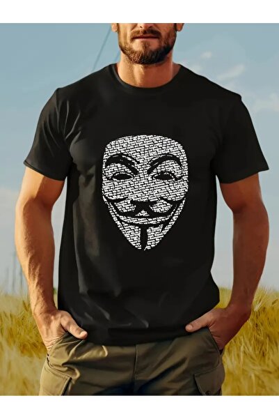 LOTS MODA Casual βαμβακερό μπλουζάκι για άνδρες - κοντό μανίκι, στρογγυλή λαι...