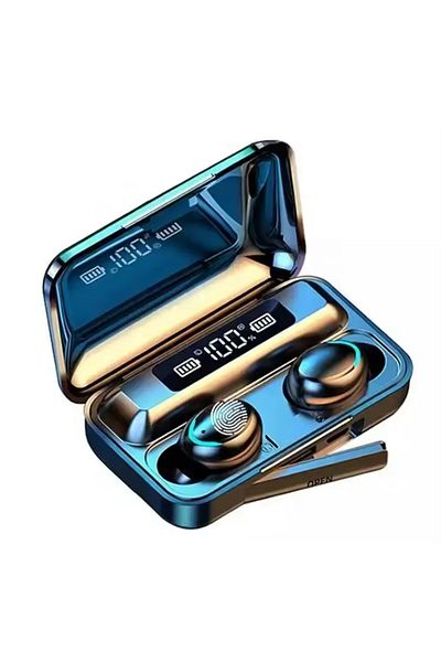 REDz Accessories Căști Bluetooth model F9-5, microfon, funcție baterie externă, autonomie baterie 5 ore, negru