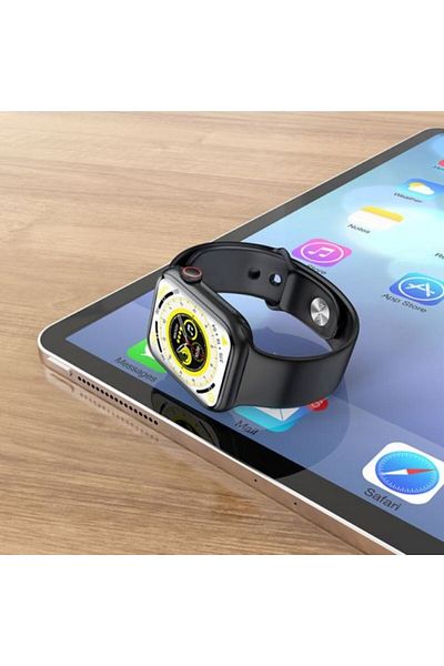 REDz Accessories HOCO Y12 Smart Watch, 128MB Memory, Bluetooth, Multiple Applications, 220mAh, Silicone Strap, Black