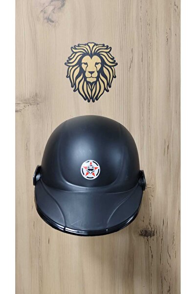 Leos -LEOS MOTOR-JOKEY KASK-CAMSIZ MODEL-SİYAH RENK-YERLİ ÜRETİM-