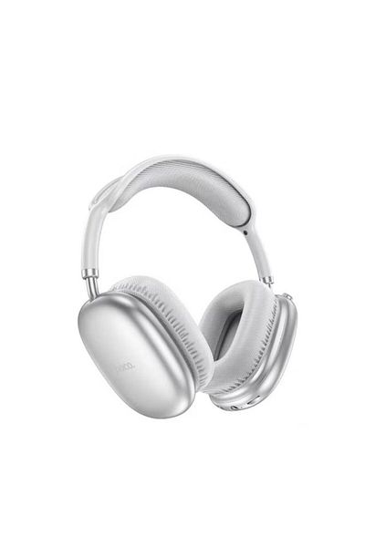 REDz Accessories Căști over-ear, Hoco W35 AIR, design ultraportabil, Bluetooth, autonomie baterie 45h, gri deschis