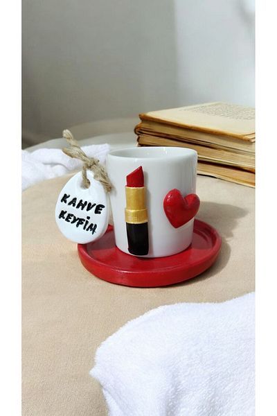 Home Decorative Handmade Figured Coffee Cup Model Gift, Presentation Holder