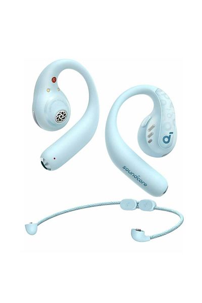 Anker Căști intraauriculare SoundCore AeroFit Pro, wireless, IPX5, BT 5.3, încărcare tip C, albastre