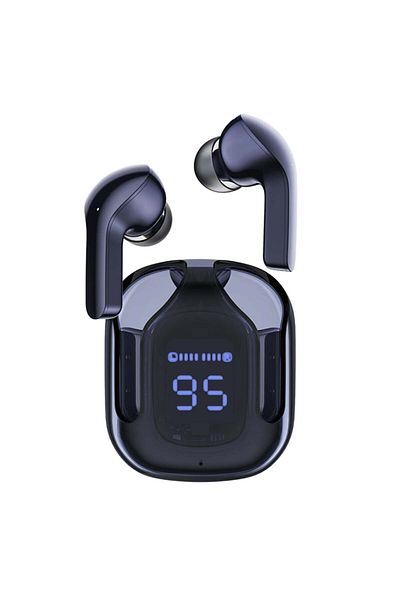 Acefast Căști Bluetooth fără fir, T6, Bt 5.0, TWS, stație de încărcare USB-C, IPX4, albastru închis