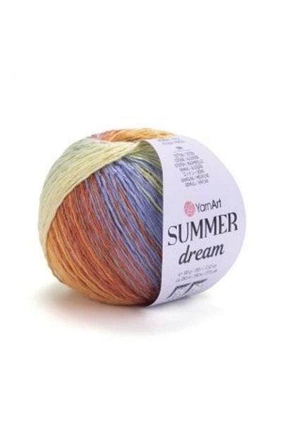 Yarnart SUMMER DREAM - EBRULI HAND KNITTED STRING EBRULI-4301