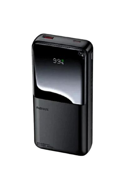 REDz Accessories Remax RPP-680 Battery, Powerbank 20,000mAh, Type-C and Lightning Cables LED Display, Black