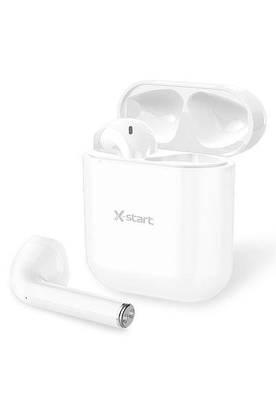 REDz Accessories Căști Bluetooth, X-start Ly068, autonomie baterie 4 ore, baterie 250 mAh, microfon, alb