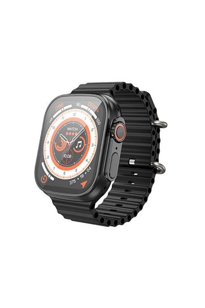 REDz Accessories HOCO Y12 Ultra Smart Watch, 128MB Memory, 280mAh, Bluetooth 5.0, Black