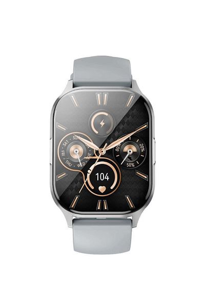 REDz Accessories XO-J10 Smart Watch, Bluetooth, 2.01” AMOLED Screen, 260mAh Battery, Multifunctional, Silicone, Gray