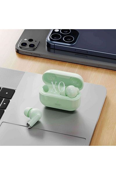 REDz Accessories Căști wireless, XO-X40 Mini TWS, Bluetooth 5.3, capacitate 250mAh, autonomie baterie 4 ore, verde