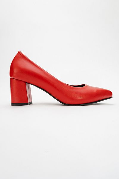Ataköy Ayakkabı WOMEN'S LEATHER THICK HEEL SHOES