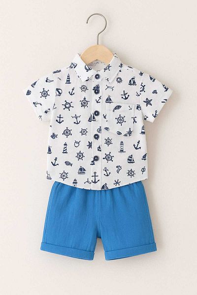 gigigiyim Anchor Detailed Shirt Boy's Suit