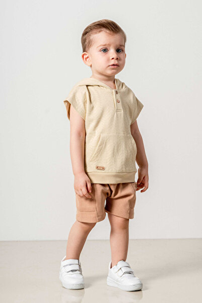 bombe Baby Kids Boy Bottom Top Double Set Brown- Brown