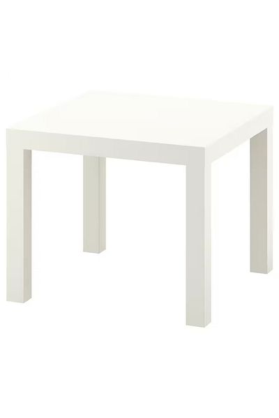 IKEA طاولة جانبية، بيضاء، 55×55 سم