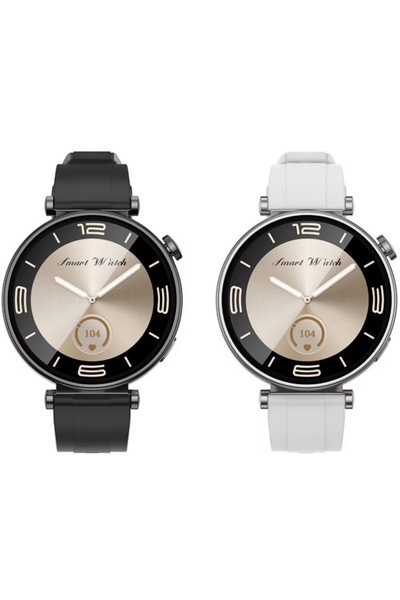 REDz Accessories XO-GT4 Mini Smart Watch, Bluetooth Calls, 1.32” AMOLED Screen, 200mAh Battery, Slim Silicone, Gray