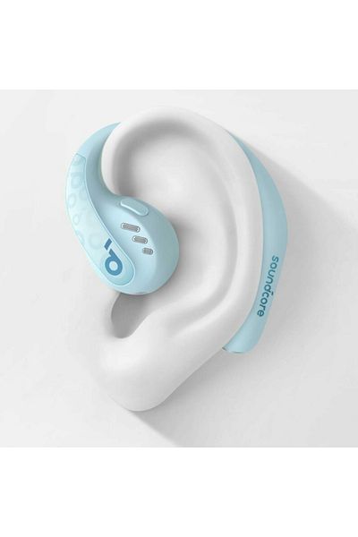 Anker Căști intraauriculare SoundCore AeroFit Pro, wireless, IPX5, BT 5.3, încărcare tip C, albastre