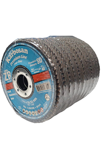 KARBOSAN 115x22.23 Zirkonyum (zr) Flap Disk 40 Kum (10 Adet)
