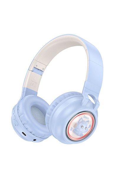 REDz Accessories Casti Wireless Over the Ear, Bluetooth, Hoco W50, Bluetooth 5.3, 400 mAh, Headphones, blue