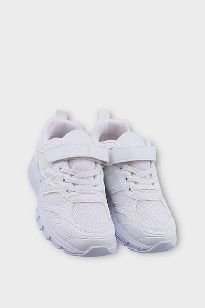 Liger Children's Velcro Casual Sneakers White