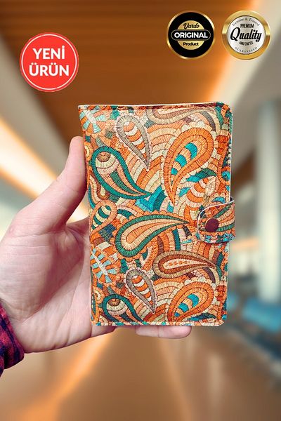 Vardo Esther Ethnic Pattern Design Wallet & Passport Cover with Business Card Holder Unisex
