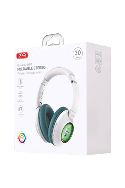 REDz Accessories XO-BE43 Lion Bluetooth Headset, Gaming, 600mAh, 30 Hours Battery Life, Colorful LED, White and Green