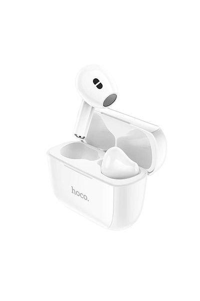 REDz Accessories Căști wireless marca Hoco Ew12, Bluetooth 5.1, TWS, carcasă cu baterie 220mah, albe