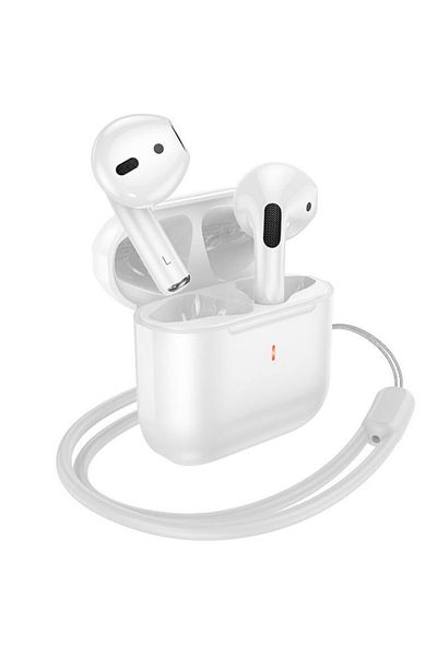 REDz Accessories Căști Bluetooth Hoco EW53, cablu, capacitate 250 mAh, autonomie baterie 4 ore, alb