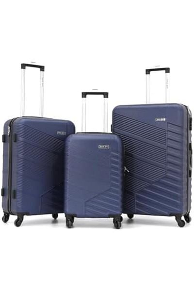 Take Off Unisex 3 Piece Hard Trolley Bag-28-225/3tr-navy L 28-m 24-s 20 Fits All. (SET OF 3)
