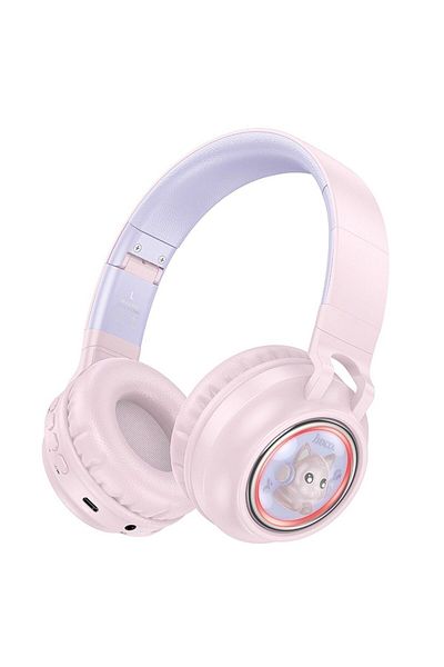 REDz Accessories Casti Wireless Over the Ear, Bluetooth, Hoco W50, Bluetooth 5.3, 400 mAh, Headphones, Pink
