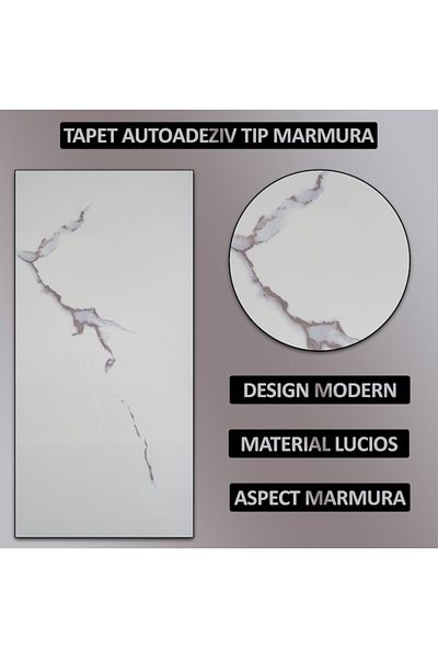 NEXTLY Set 30 X Tapet Autoadeziv Imitatie Marmura , Waterproof, Ajustabil, Adeziv Puternic, Usor