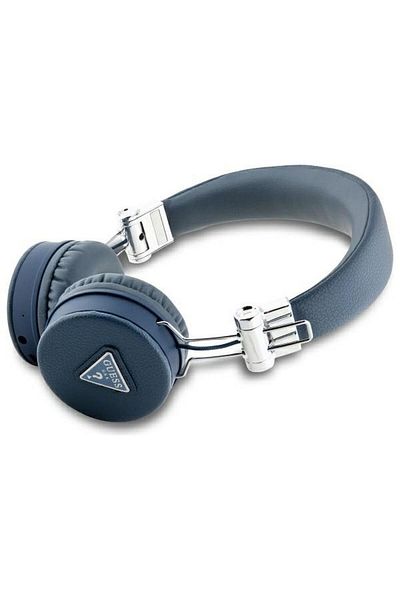 REDz Accessories Guess Wireless Headphones, Bluetooth, PU Textured Classic Round, Blue