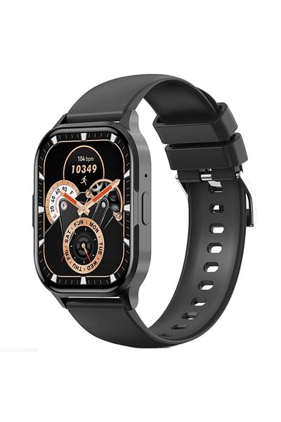 REDz Accessories XO-J10 Smart Watch, Bluetooth, 2.01” AMOLED Screen, 260mAh Battery, Multifunctional, Silicone, Black