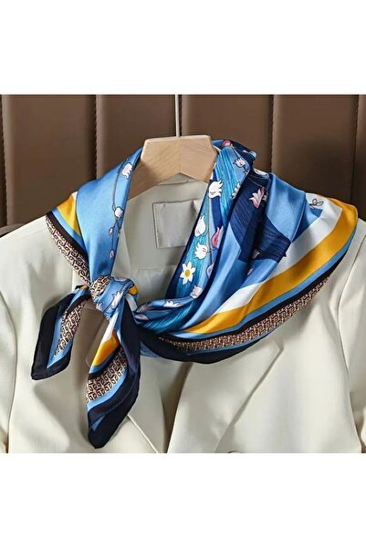 Dgt Luxury Μοτίβο λουλουδιών, Μποέμ, Αναπνεύσιμο, Σάλι, Φουλάρι 70CMX70CM