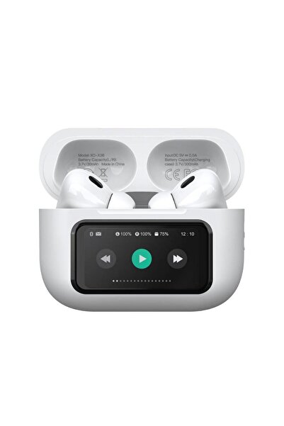 REDz Accessories Căști wireless XO-X36, ecran tactil, Bluetooth, anulare activă a zgomotului, 4 ore, albe