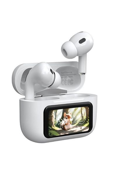REDz Accessories Căști wireless XO-X36, ecran tactil, Bluetooth, anulare activă a zgomotului, 4 ore, albe