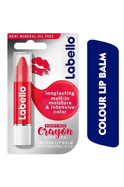 LABELLO POPPY RED CRAYON LIPSTCK 3G