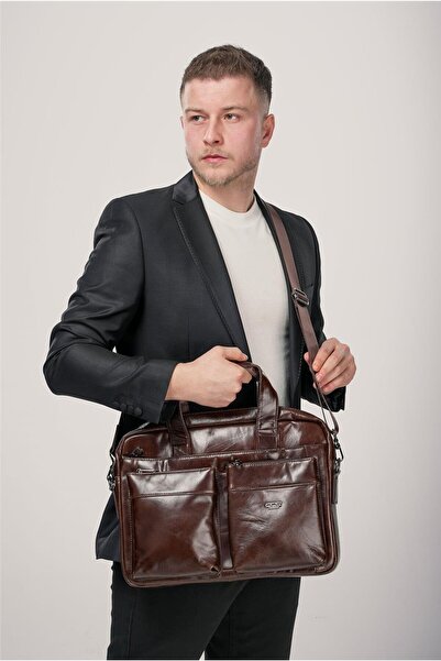 ÇÇS 71472 Χαρτοφύλακας από γνήσιο δέρμα