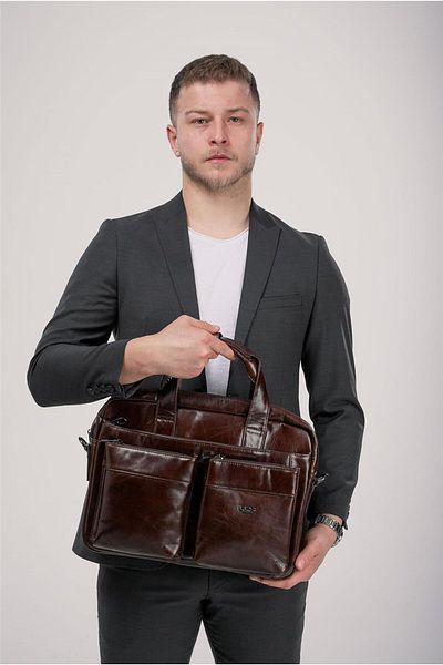 ÇÇS Ççs 71472 Genuine Leather Briefcase
