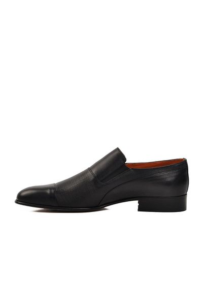 WALKWAY Black Men's Leather Sole Classic Shoes Burç 00811 m