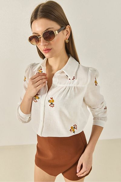 Bianco Lucci Shirt - White - Straight