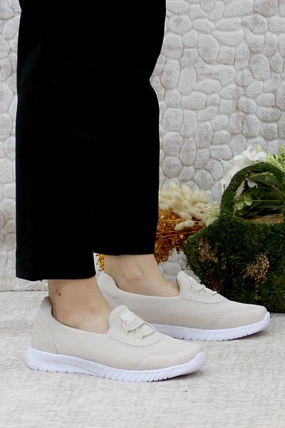 Mehmet Mete Sneakers - Beige - Flat