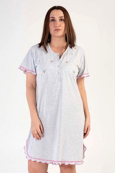 VİENETTA Women's Plus Size Short Sleeve Nightgown
,302002