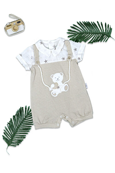 Nehad Bebe Baby Boy Jumpsuit with Teddy Bear Model