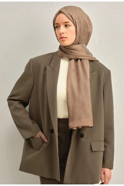 Armine Trend Lyon Shawl 2-247320 Dark Mink