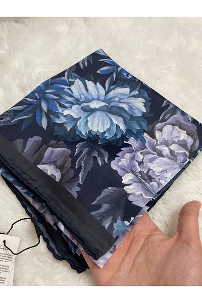 Bona Sera Crystal Flower Pattern Scarf